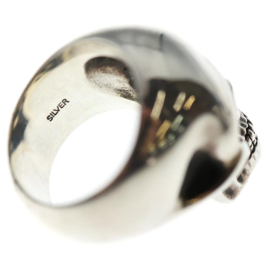 AQUA SILVER アクアシルバー SKULL RING プレーン スカル リング