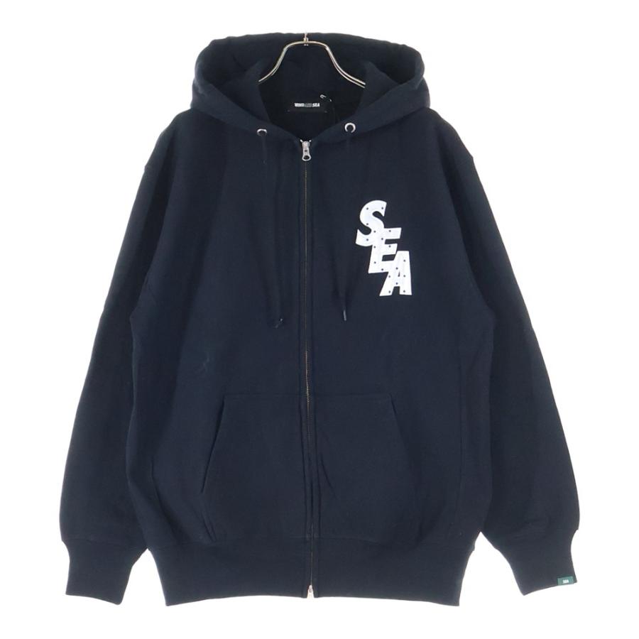 WIND AND SEA（ウィンダンシー） SDT DOT ZIPUP HOODIE ロゴエンブロイ 