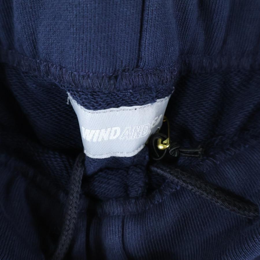 WIND AND SEA ウィンダンシー BEYOUTH ロゴ刺繍 スウェット パンツ ネイビー WDS-BYT-RS-09 WIND AND SEA（ウィンダンシー） BEYOUTH ロゴ刺繍 スウェット パンツ