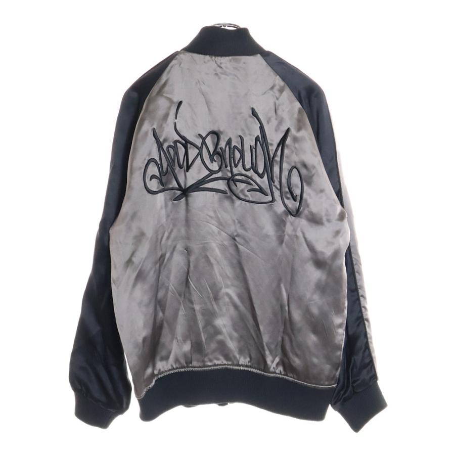 GDEH グッドイナフ L リバーシブル スカジャン ジャケット シルク 黒 GDEH グッドイナフ L リバーシブル スカジャン ジャケット シルク 黒