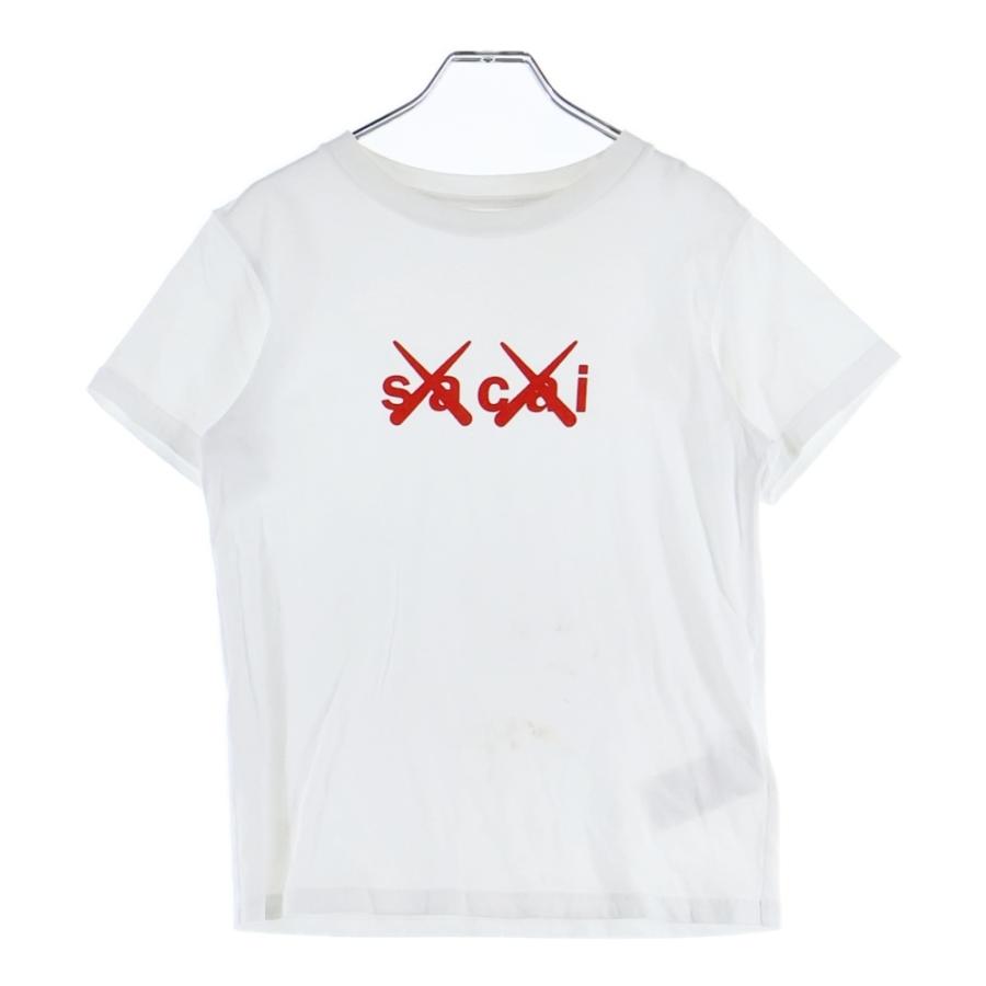 sacai（サカイ） 21SS ×KAWS カウズ フロントロゴデザイン クルー