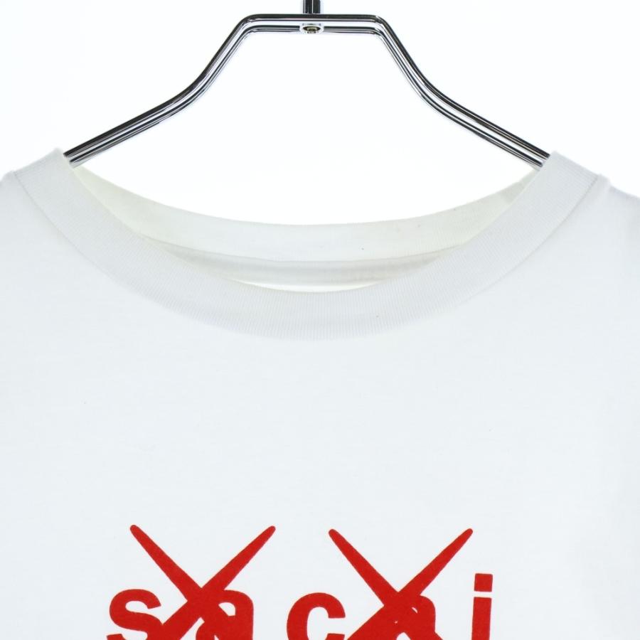 sacai（サカイ） 21SS ×KAWS カウズ フロントロゴデザイン クルー