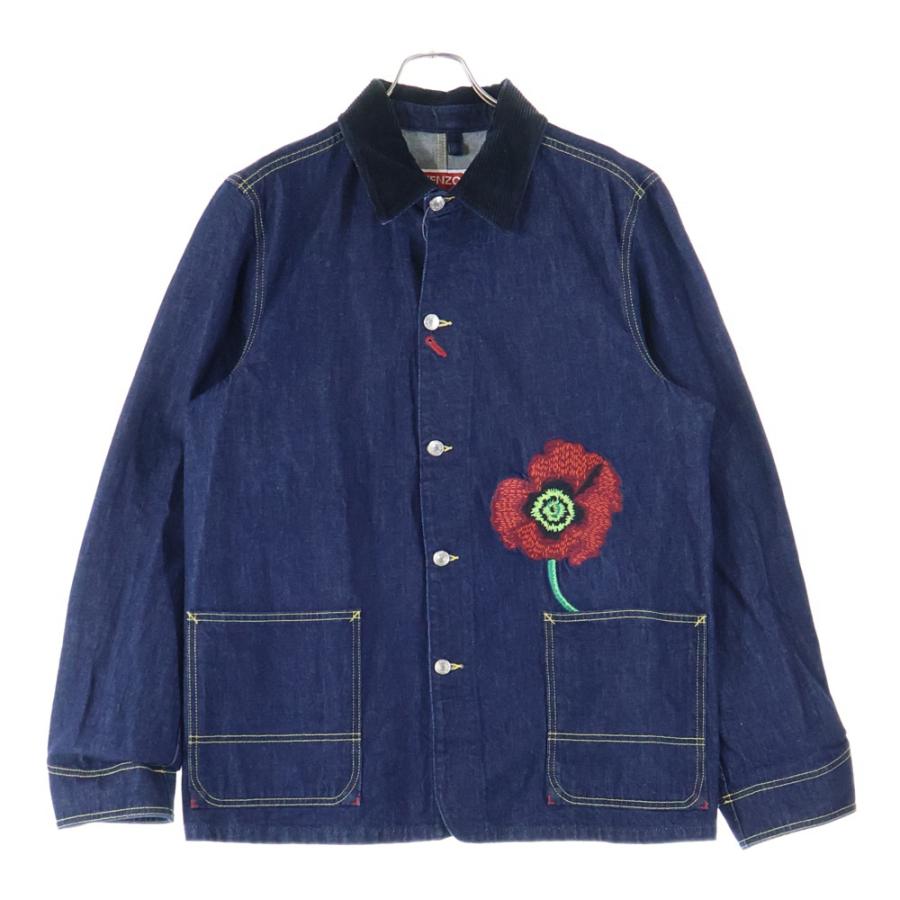 KENZO（ケンゾー） 22AW WORKWEAR DENIM JACKET フローラル刺繍 ワーク