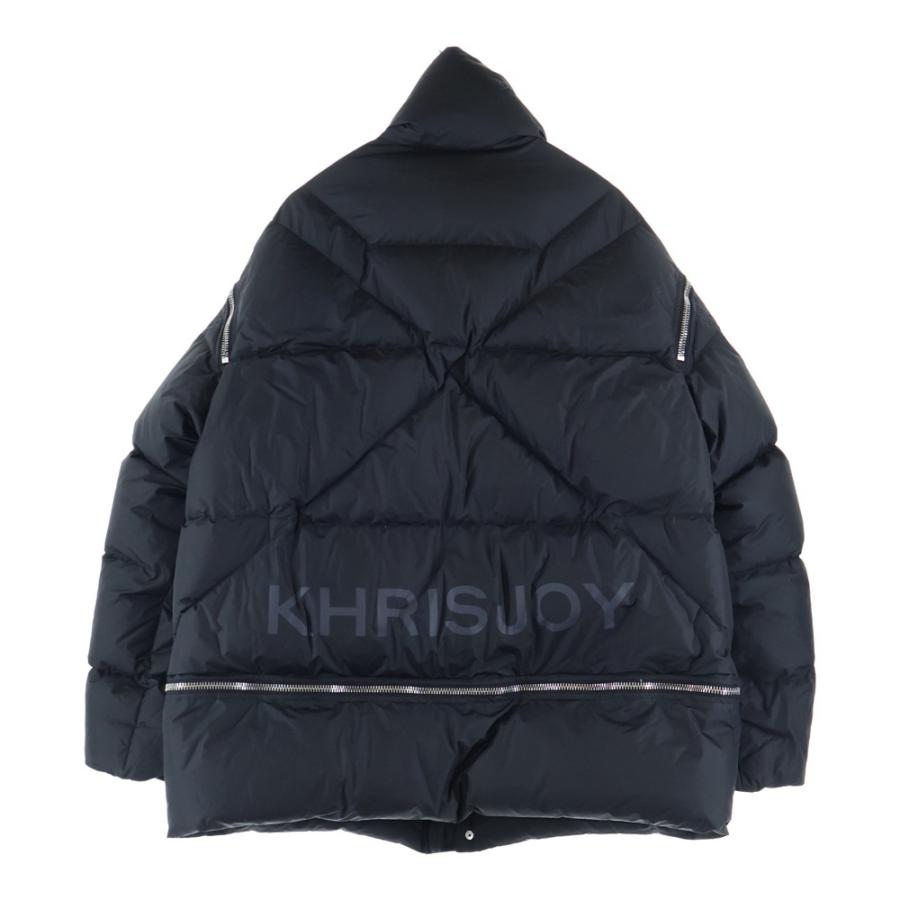KHRISJOY クリスジョイ DOWN JACKET マルチジップデザイン バックロゴ