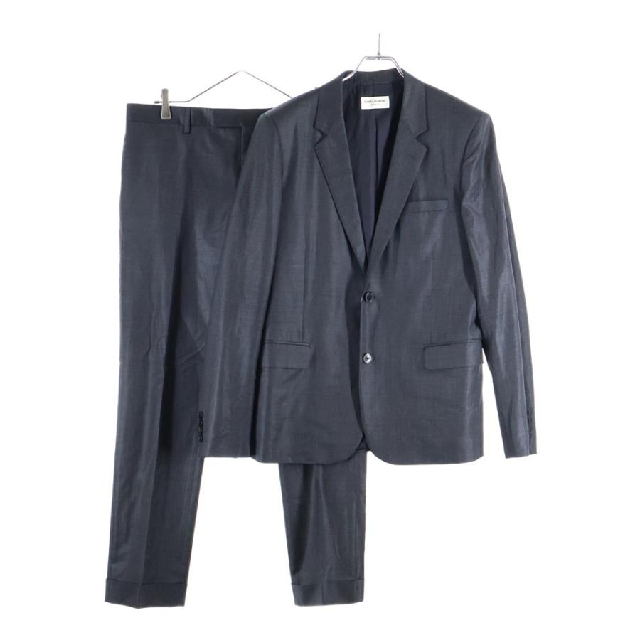 サンローランパリ ウール セットアップスーツ シングルテーラード