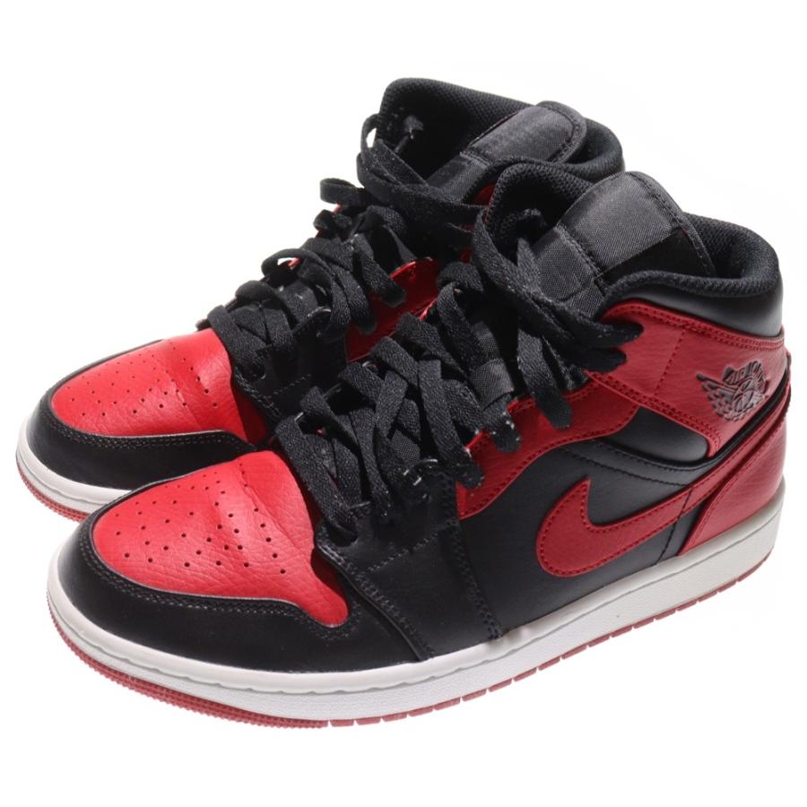 NIKE（ナイキ） AIR JORDAN 1 MID BRED エアジョーダン1 ブレッド