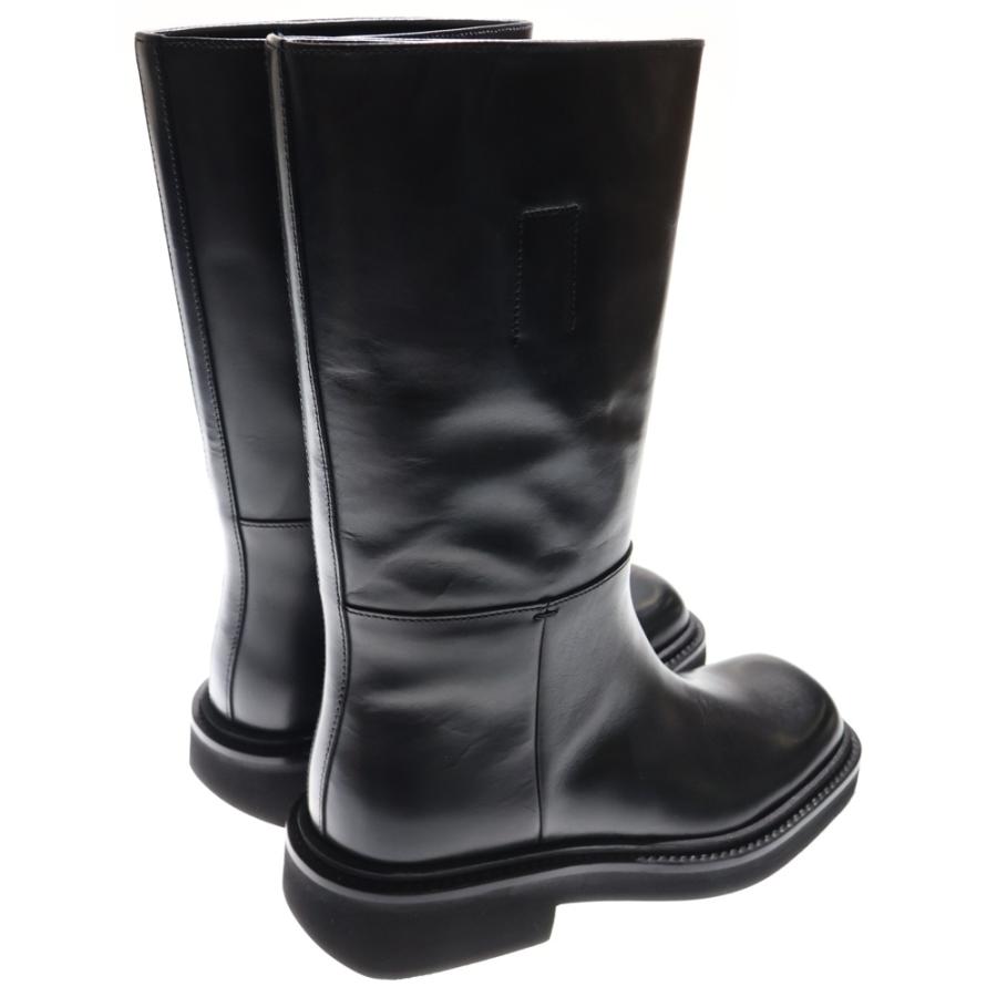 PRADA（プラダ） スクエアトゥ プラットフォーム レザーロングブーツ