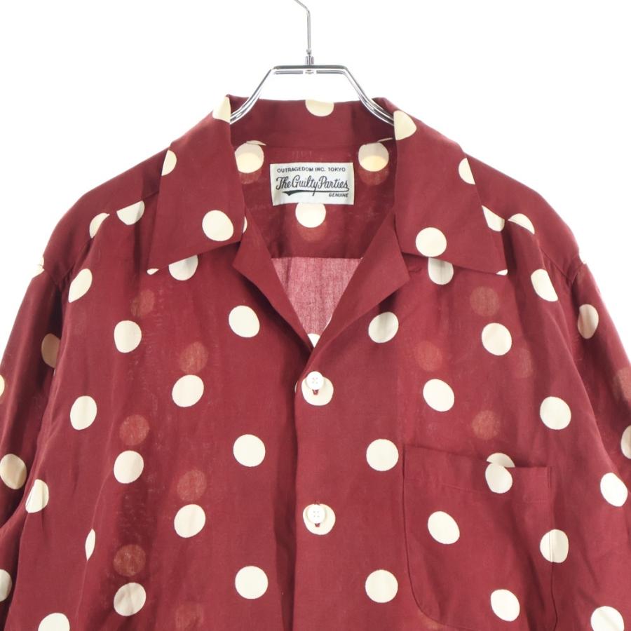 WACKO MARIA（ワコマリア） 23SS DOTS HAWAIIAN SHIRT L/S ドット柄 胸