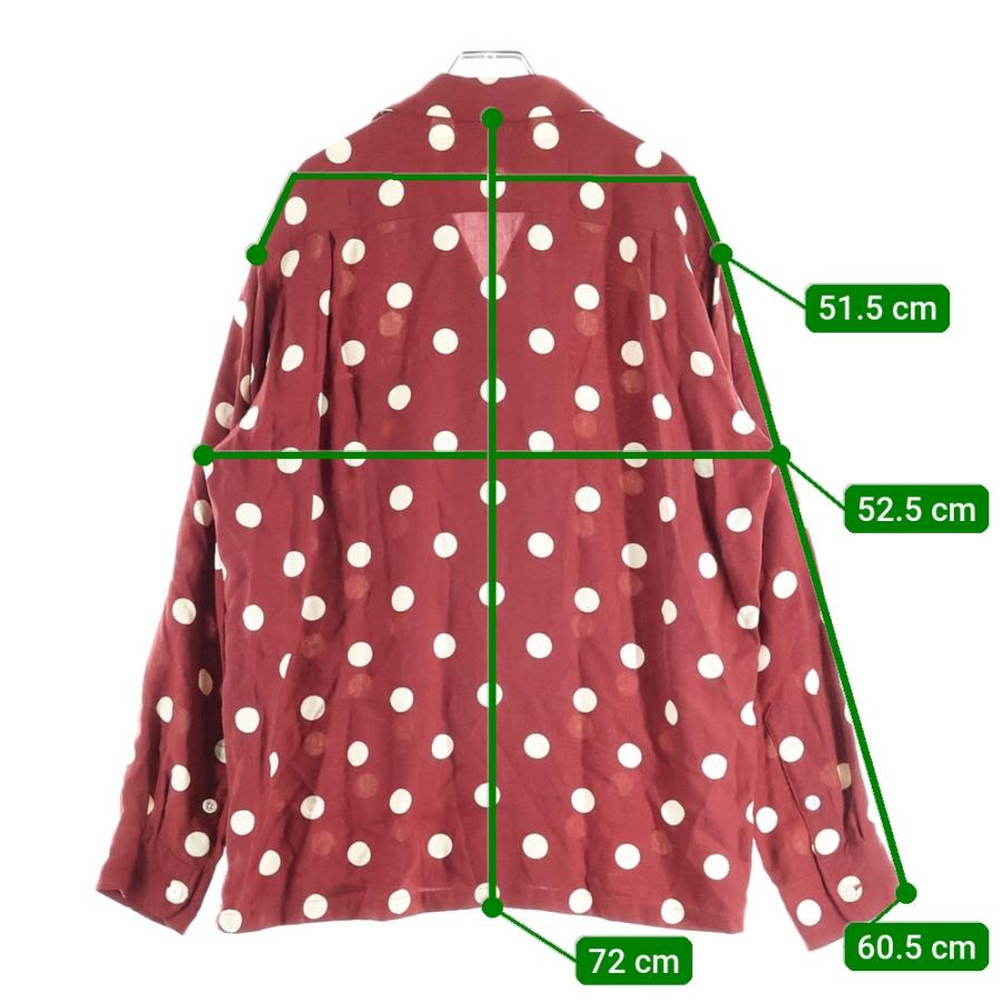ス*キ様 ワコマリア　ドット柄 長袖シャツ　サイズL WACKO MARIA（ワコマリア） 20SS DOTS HAWAIIAN SHIRT L/S ドット柄 胸