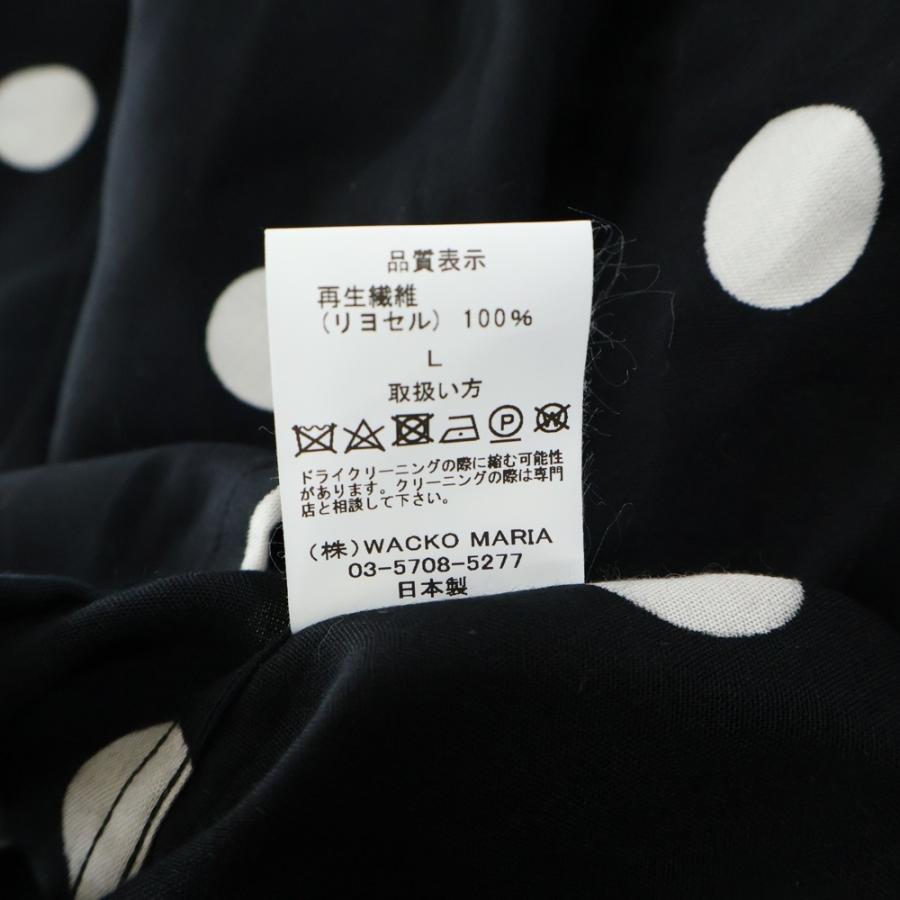 WACKO MARIA（ワコマリア） 20SS DOTS HAWAIIAN SHIRT L/S ドット柄 胸