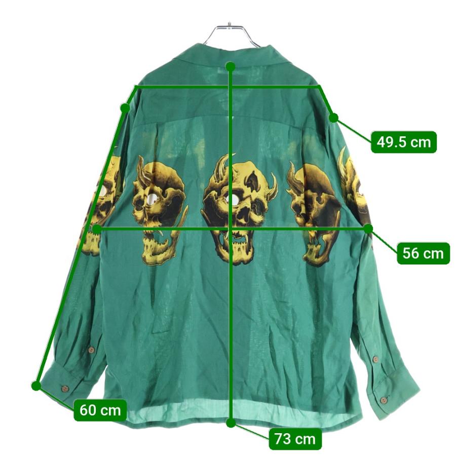 wacko 56 tattoo 長袖 アロハ　シャツ　ファティーグ スウェット WACKO MARIA（ワコマリア） ×56タトゥー スタジオ フロントドクロ