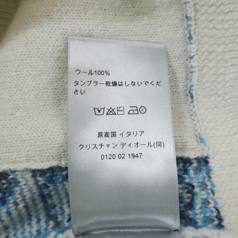 DIOR（ディオール） オブリーク総柄 ウール ニット カーディガン　Mサイズ 中古・古着通販】Dior (ディオール) オブリークカーディガン サイズ:L