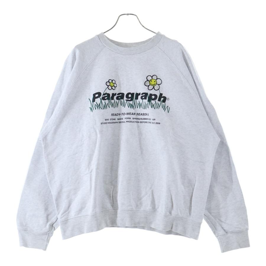 Paragraph（パラグラフ） FLOWER LOGO SWEATSHIRT フラワー ロゴ