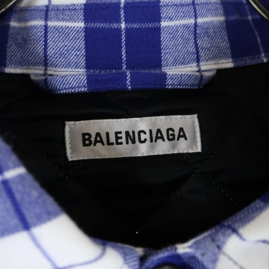 BALENCIAGA（バレンシアガ） 20AW 裏地キルティング チェックシャツ