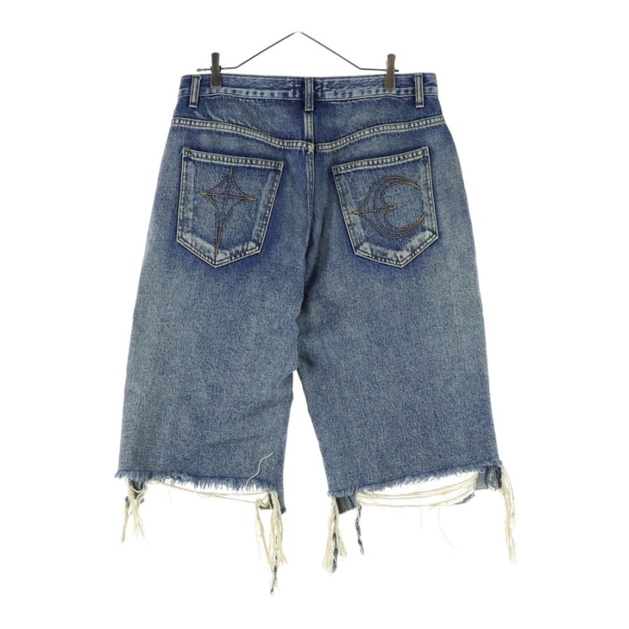 THUG CLUB サグクラブ DOUBLE KNEE DAMAGE SHORTS ダブルニー ダメージ