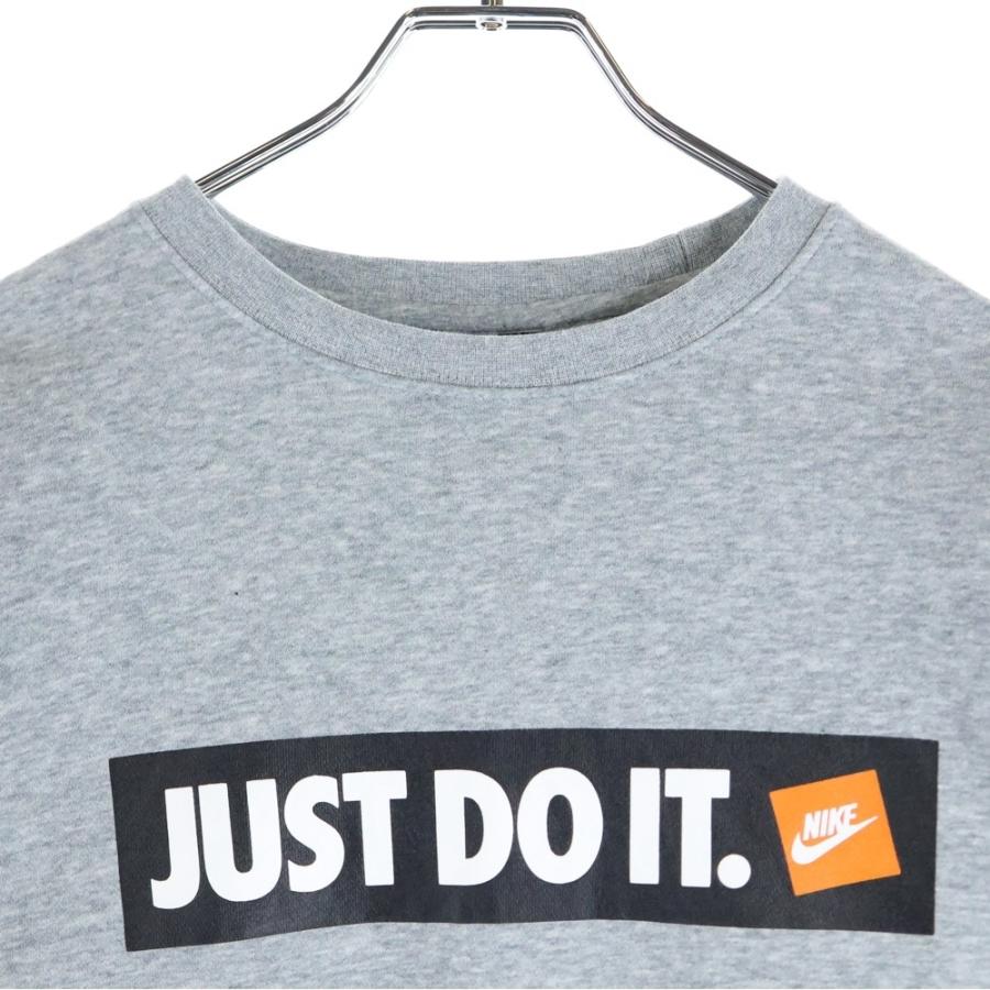 NIKE ナイキ　"JUST DO IT" ロゴ　裏起毛 スウェット　トレーナー NIKE ナイキ JUST DO IT. トレーナー スウェット ブラック S - メルカリ