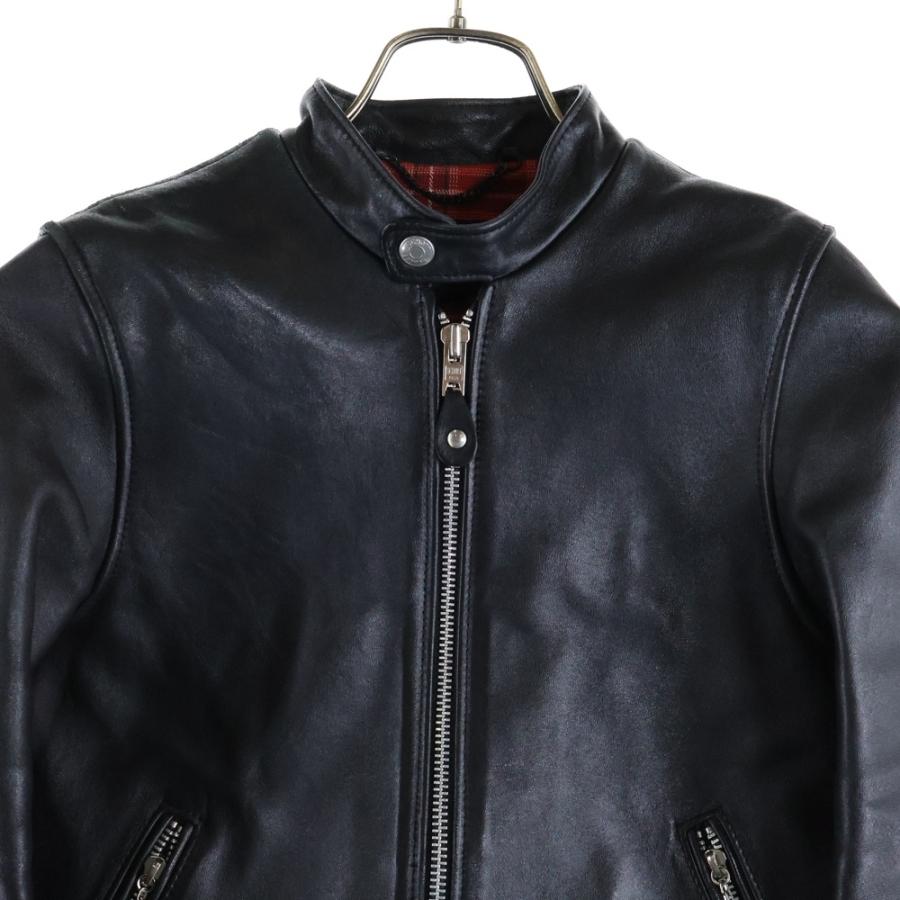 ショット CAFE RACER JACKET SOLID カフェレーサー ソリッド シングル 