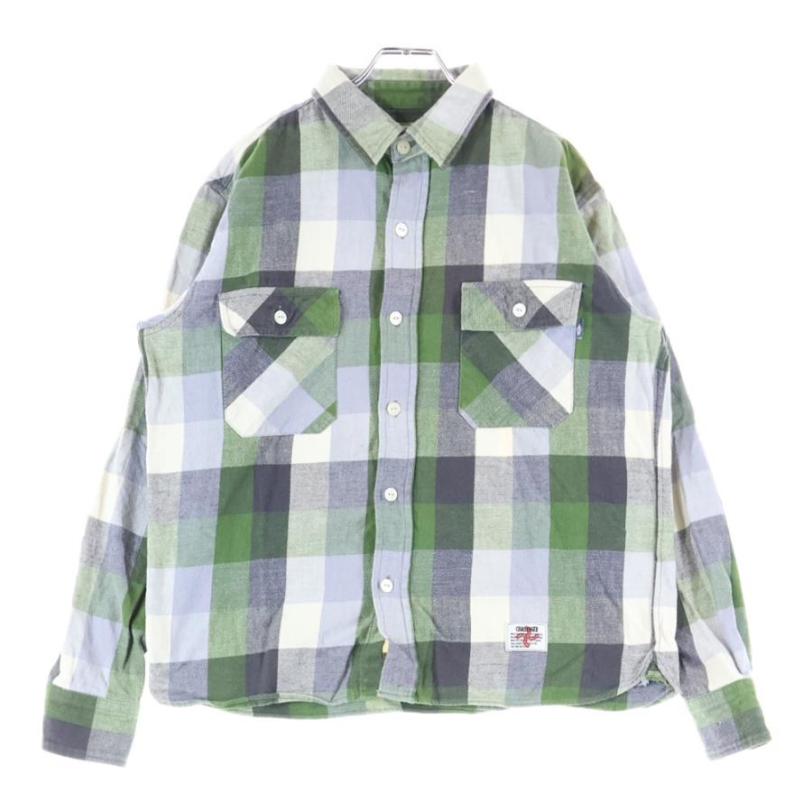 チャレンジャー　ジップアップ　チェックシャツ　ミント チャレンジャー ジップアップ チェックシャツ ミント CHALLENGER