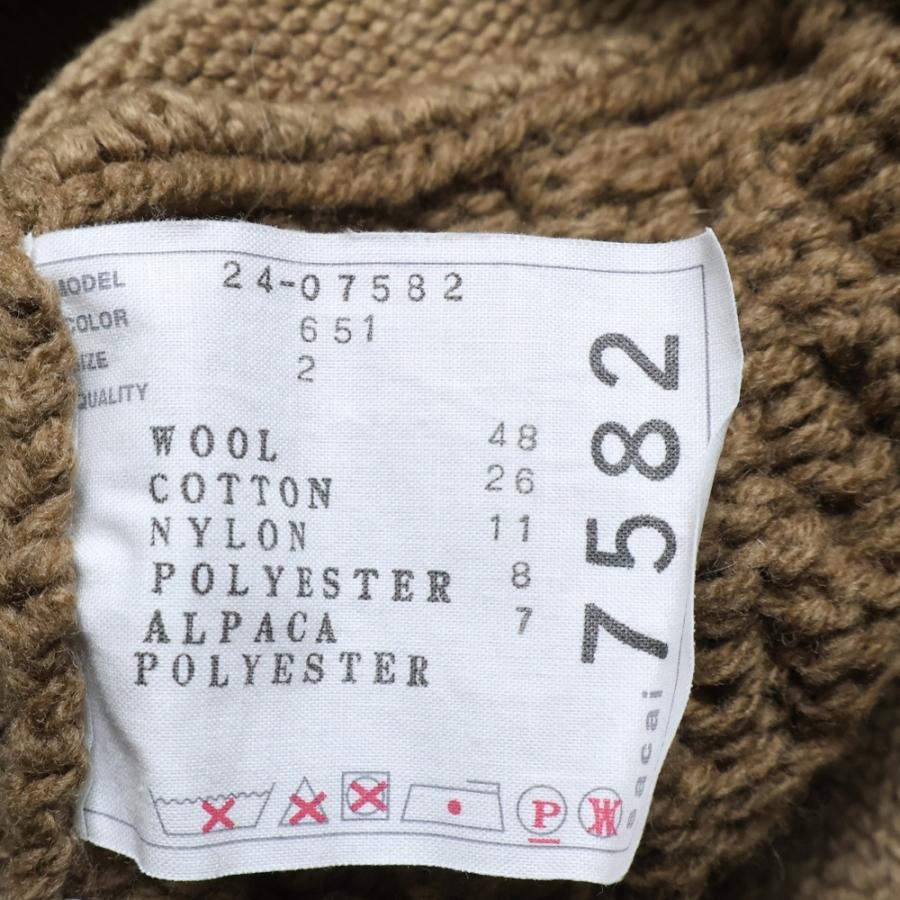sacai（サカイ） 24AW Patchwork Knit Pullover パッチワーク