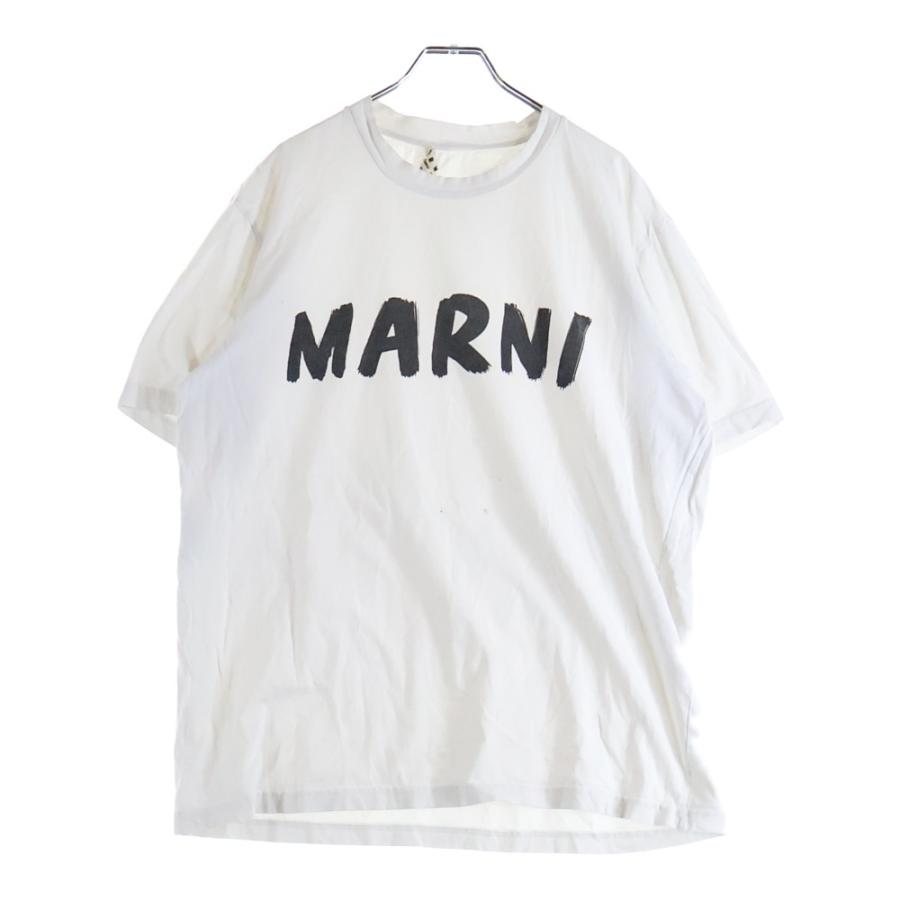 MARNI（マルニ） HUMU0175P0/S22763 ロゴプリント半袖Tシャツ