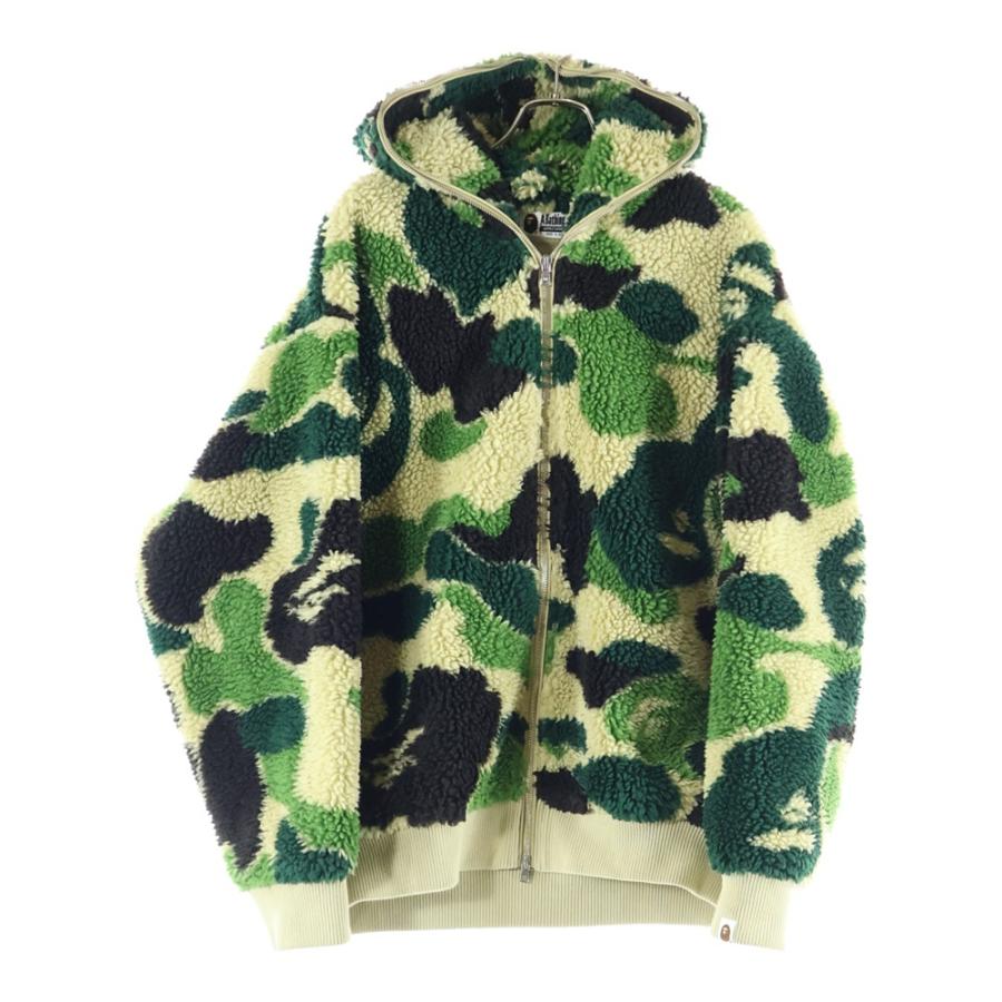 A BATHING APE（アベイシングエイプ） カモ柄 ボアシャークパーカー