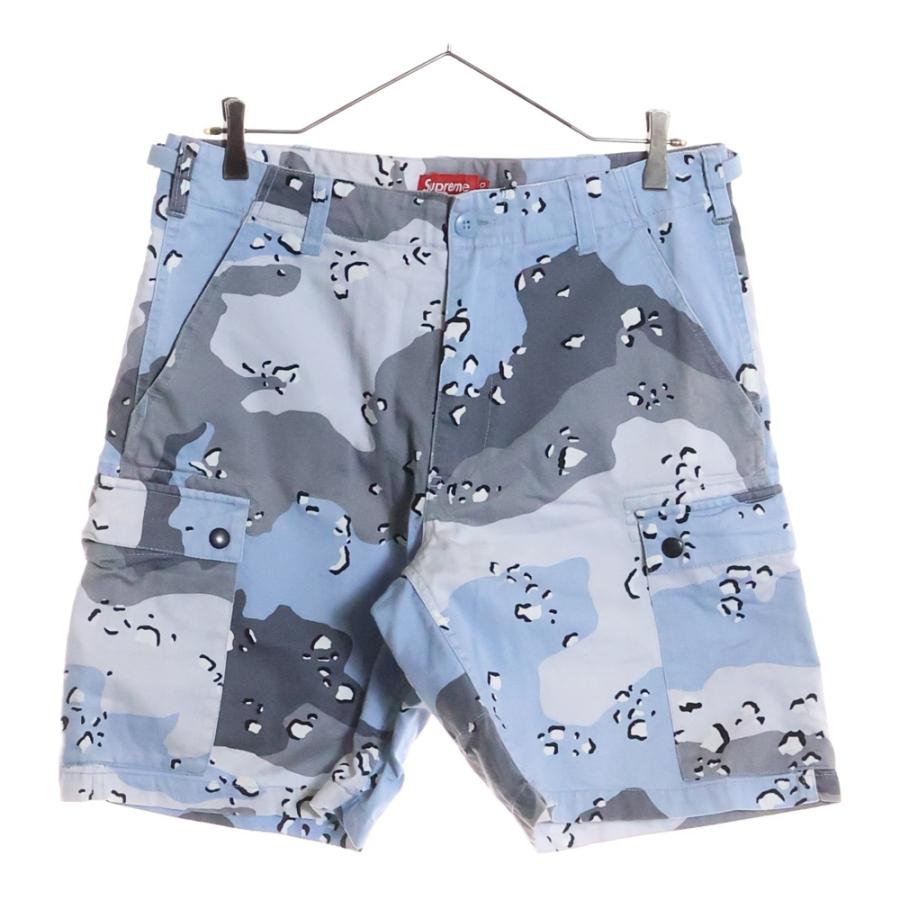 SUPREME ブルー ロゴ入りショートパンツ Supreme（シュプリーム） 20SS Blue Chocolate Chip Cargo Short