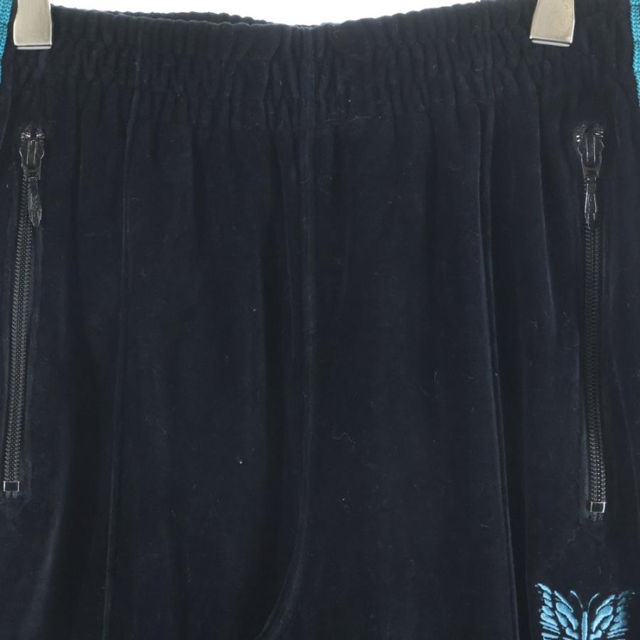 Needles（ニードルス） 24SS Narrow Track Pants ロゴ刺繍 ベロア