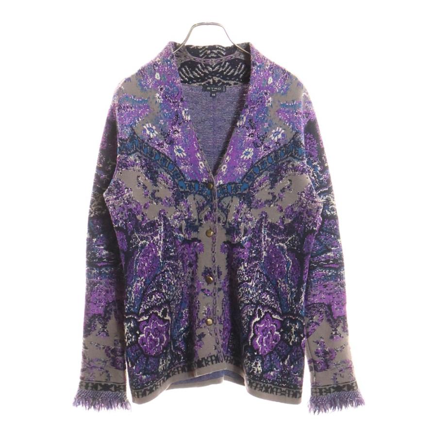 ETRO（エトロ） リブ カットオフデザイン ウール ニットセーター