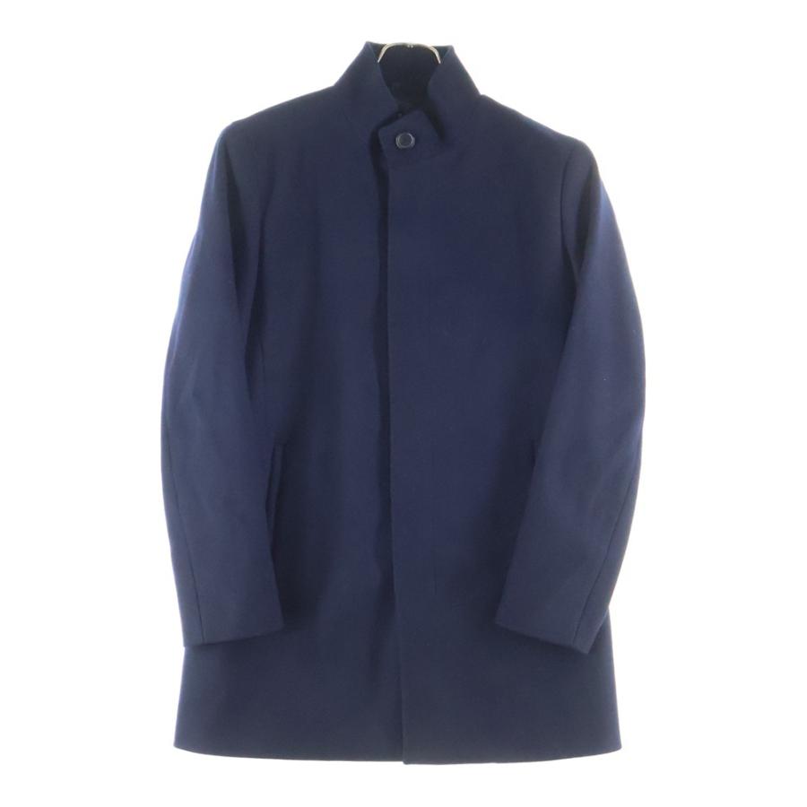 【セオリー theory】22SS スタンドカラーコート Sサイズ theory（セオリー） スタンドカラー ウールロングコート ネイビー 02