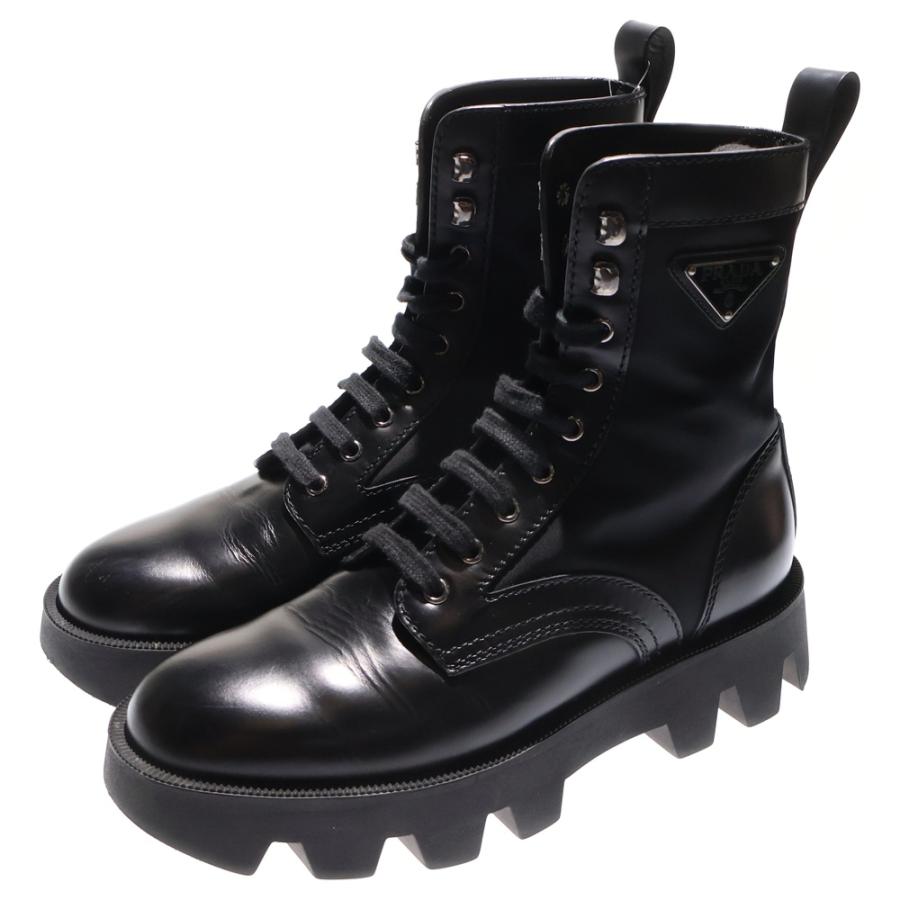 PRADA（プラダ） トライアングルロゴ レザーナイロン レース  display picture 3