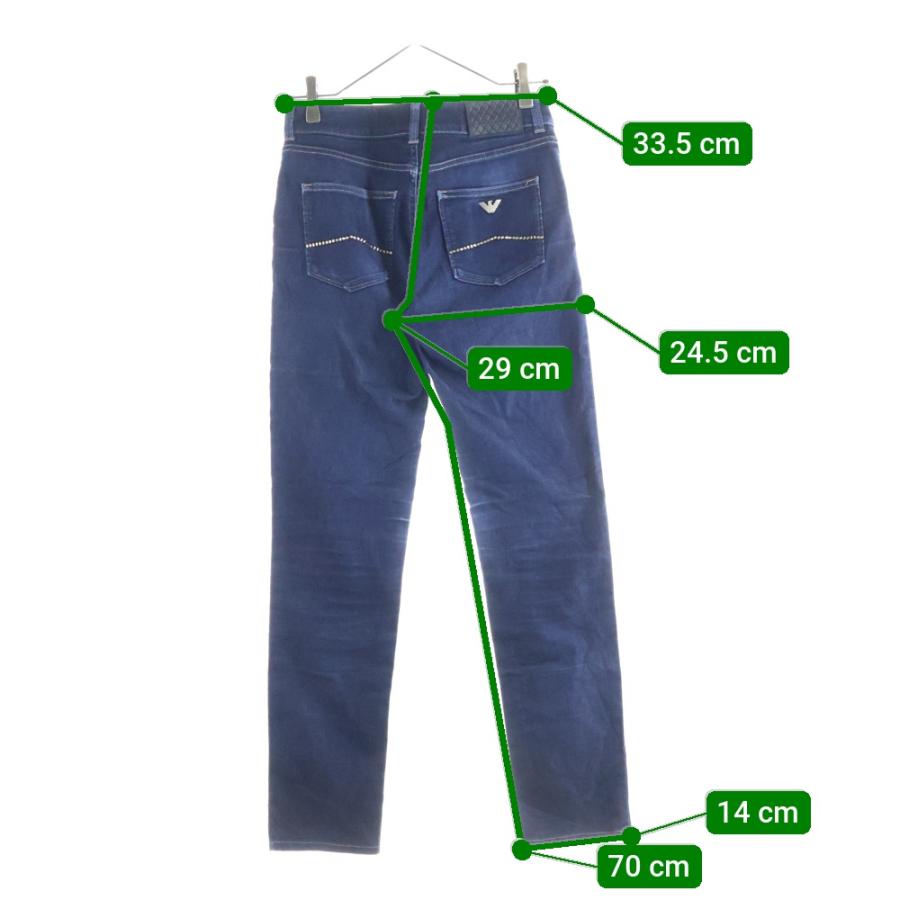 ARMANI（アルマーニ） バックストーンデザイン マルチポケット ジップ 