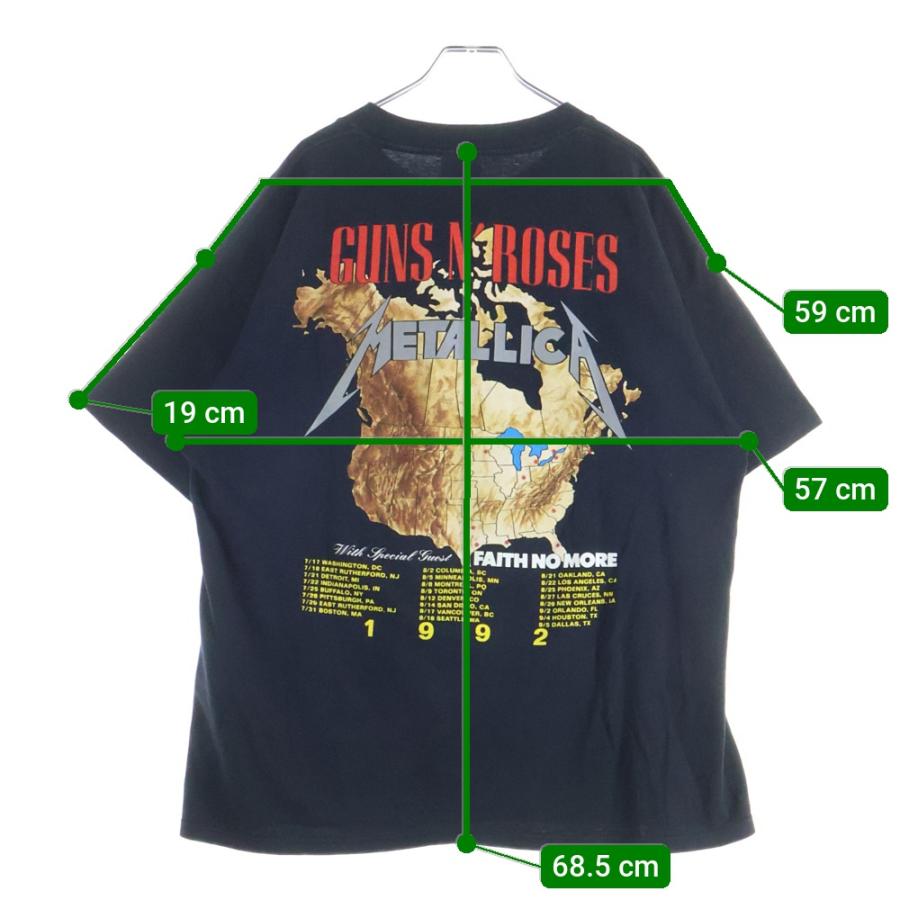 ヴィンテージ 90S メタリカ×ガンズアンドローゼス TOUR 1992 TEE