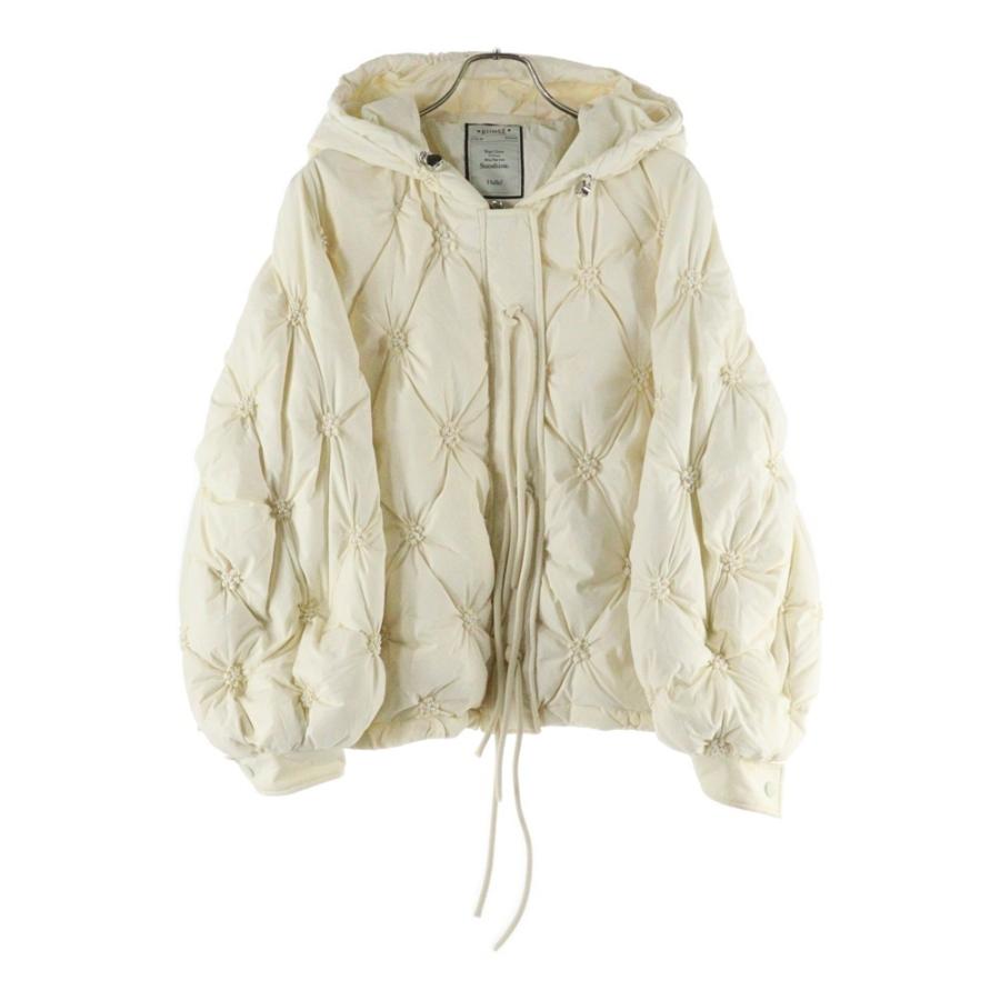 KUOSE クオセ PUFFER JACKET シャーリングデザイン フーデッド パフ