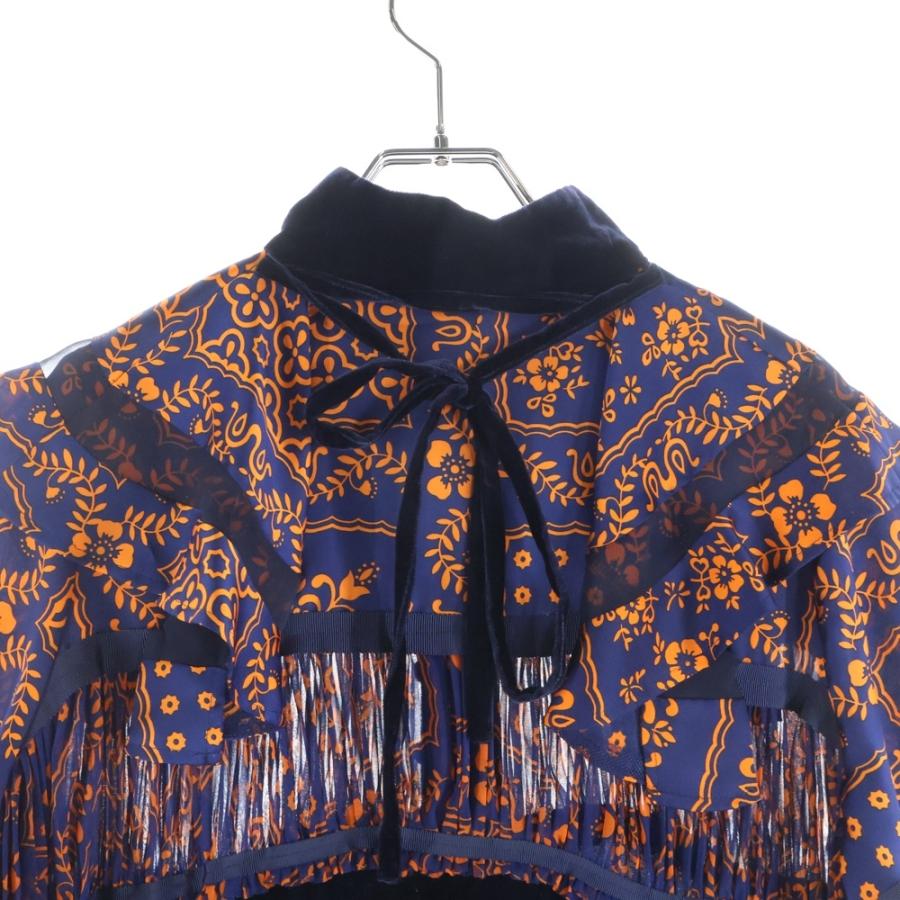 sacai（サカイ） 18AW ペイズリー 切替 ワンピース ドレス レディース