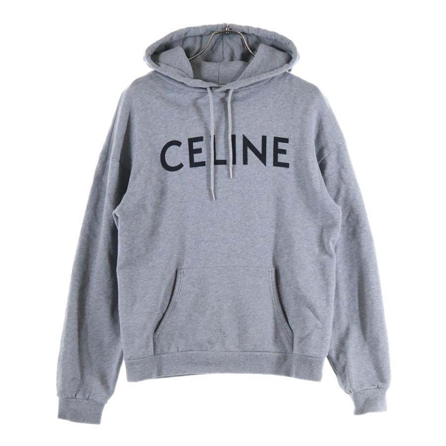 CELINE (セリーヌ) ロゴパーカー　レディース　Sサイズ CELINE（セリーヌ）パーカー 黒 サイズ:S レディース/2200618168040
