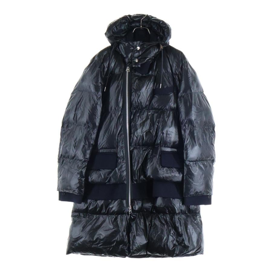 sacai（サカイ） 20AW ウール切り替え エコダウンロングジャケット