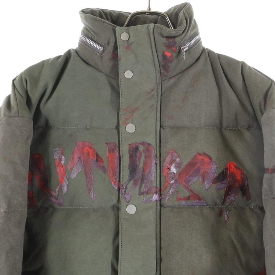cvtvlist カタリスト 21AW ヴィンテージ加工 ペンキロゴ ダウンジャケット グレー 21FW0103T