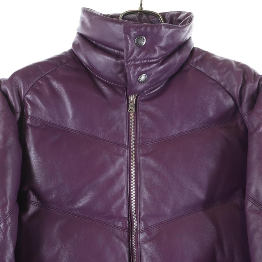 A BATHING APE（アベイシングエイプ） LEATHER CLASSIC DOWN JACKET