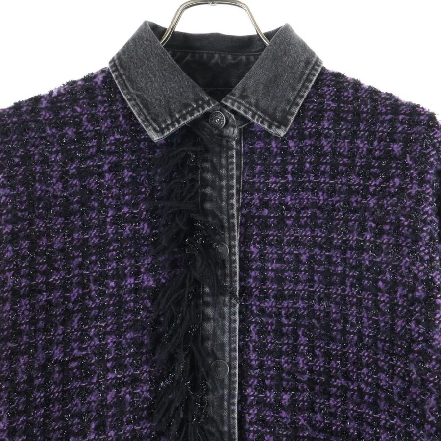 DIESEL（ディーゼル） フリンジデザイン ツイードデニム切り替え