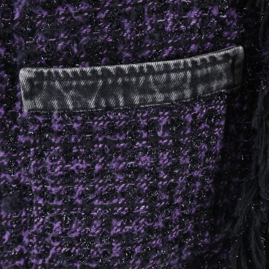 DIESEL（ディーゼル） フリンジデザイン ツイードデニム切り替え