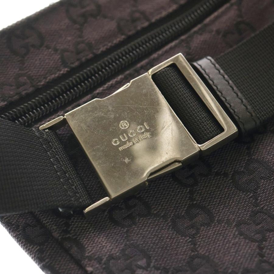 美品 グッチ ショルダーバッグ GGキャンバス レザー フラップ ロゴ メンズ GUCCI（グッチ） GGキャンバス レザーフラップ クロスボディ