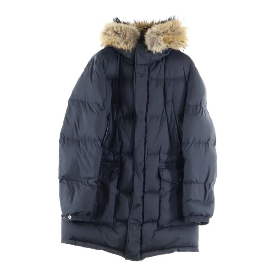 dunhill ブラックダウンジャケット Dunhill - dunhill(ダンヒル) ダウンジャケット XL ブルゾン ナイロン