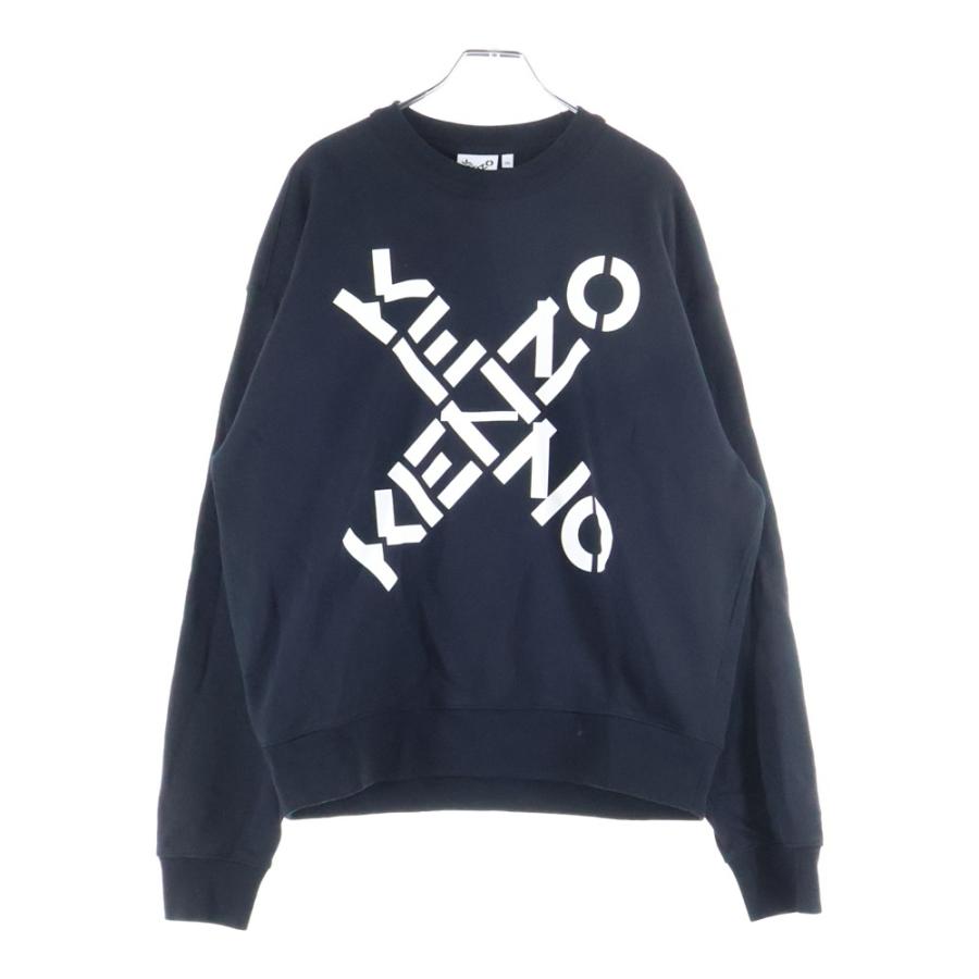 KENZO（ケンゾー） クロス ロゴ プリント スウェット トレーナー