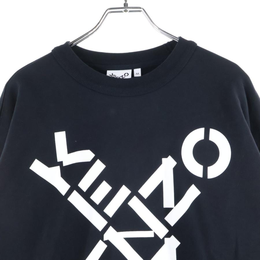 KENZO（ケンゾー） クロス ロゴ プリント スウェット トレーナー