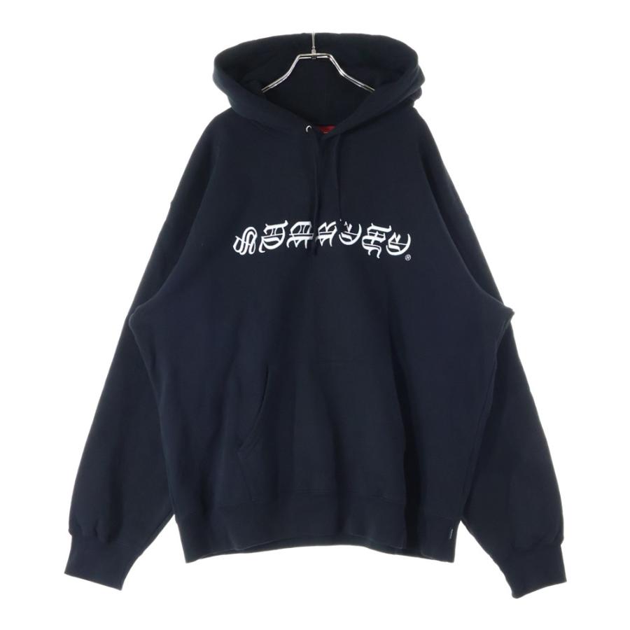 【中古】シュプリーム SUPREME 25SS Blackletter Hooded Sweatshirt フーディー パーカー スウェット M ブラック Supreme（シュプリーム） 25SS Blackletter Hooded Sweatshirt