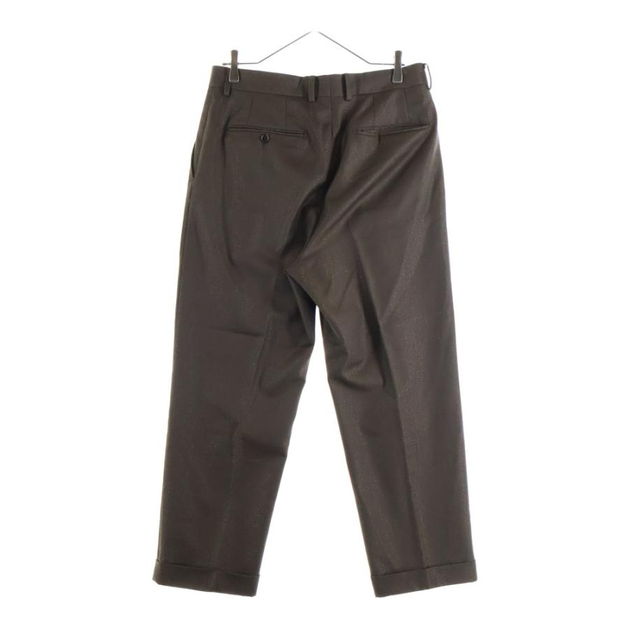 WACKOMARIA DORNEUILブラウンスラックス WACKO MARIA（ワコマリア） DORMEUIL / GLITTER PLEATED TROUSERS TYPE