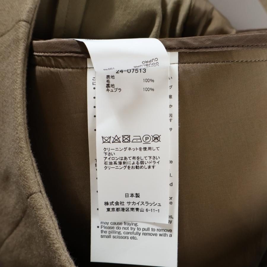 Sacai サカイ マルチボタンデザイン メルトン ウール ショートパンツ レディース ブラウン 24-07513_7