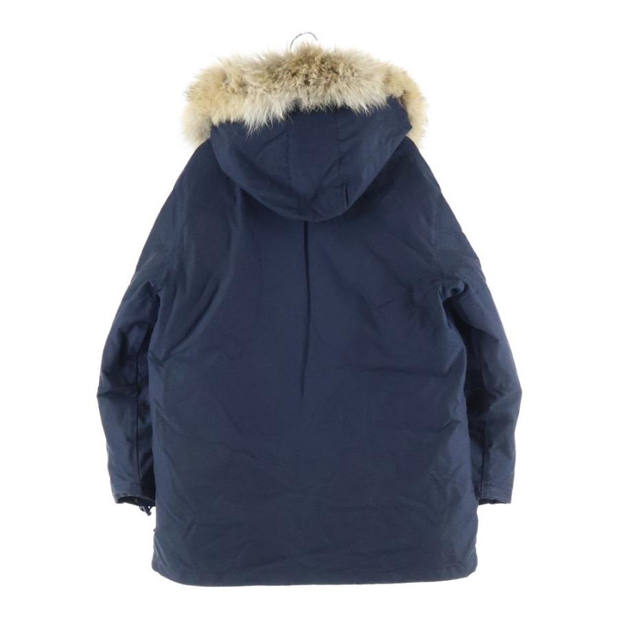 MONCLER ネイビー ファー付きダウン 90 MONCLER（ファー ・ ダウン