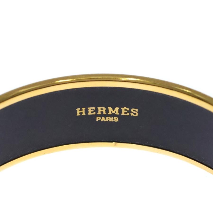 HERMES エルメス エマイユGM ブレスレット バングル ゴールド/レッド_4