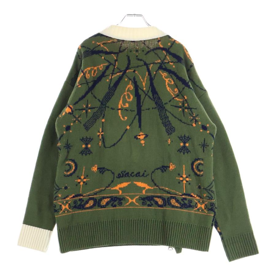 sacai（サカイ） 20AW ×Dr.Woo ドクターウ 総柄 ジップアップ クルー 